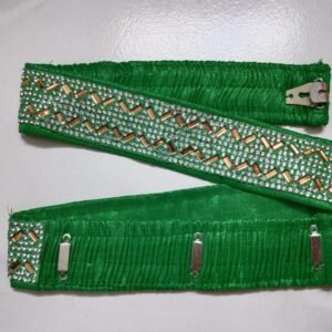 GREEN WAIST BELT/KAMARBAND FOR WOMEN (ADULT&KID) SIZE 22-36 INCH MULTI  MODEL-18