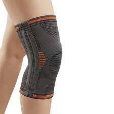Elastic Knee Support in S, M, L, XL for stability and comfort, perfect for everyday wear and injury recovery.