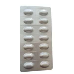 A blister pack of VILMARDA 50mg Tablets (1*14) with clear labeling and dosage instructions.