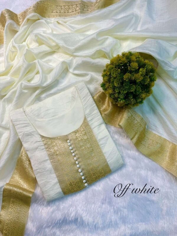 Stylish cotton kurta with intricate embroidery details