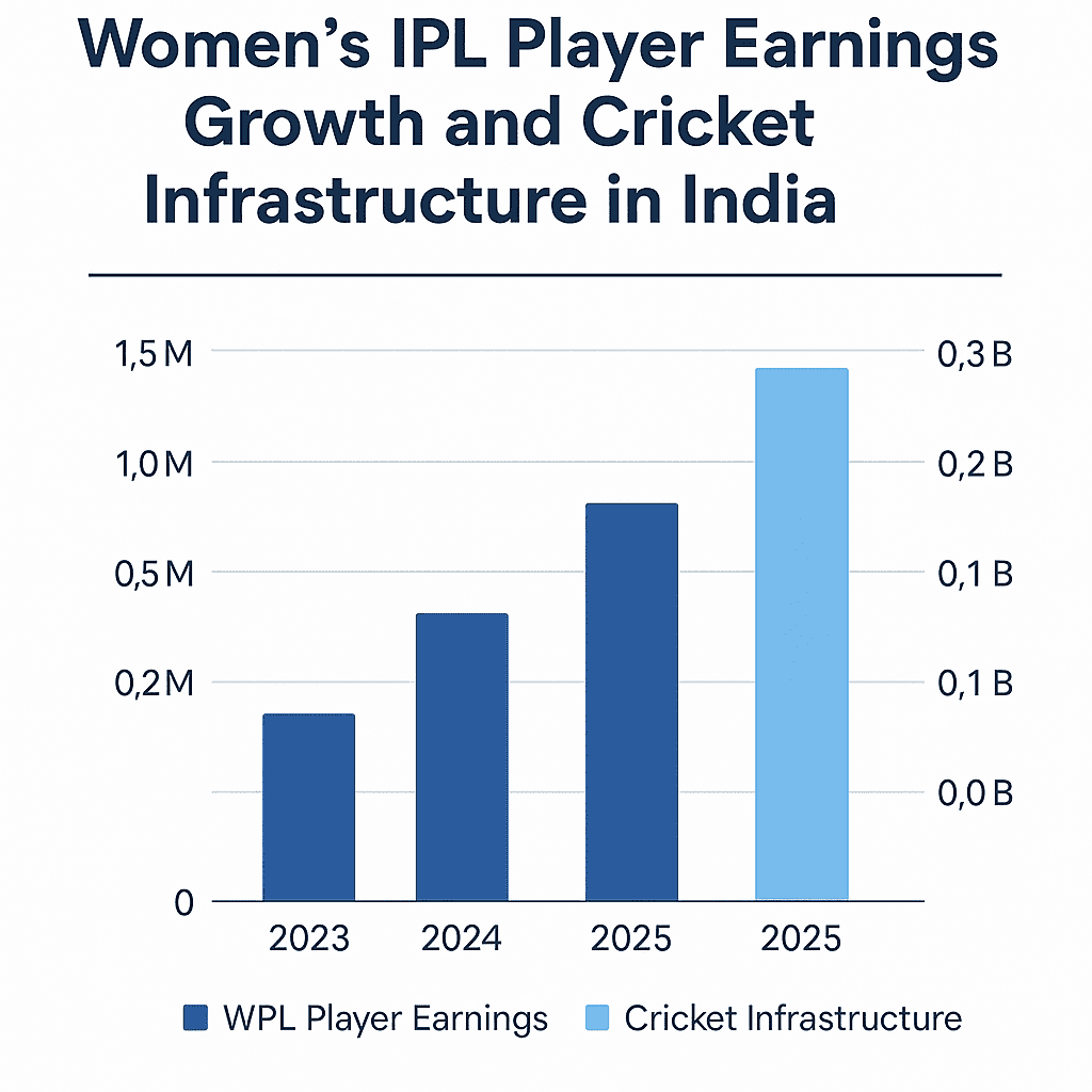 Financial development of Women’s Premier League in India with highest player contracts in 2025