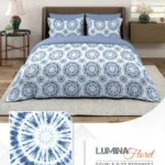 Layers Lumina cotton double bed bedsheet neatly laid on bed