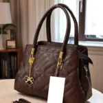 DARK BROWN High-quality zippered sling handbag for women