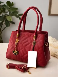MAROON High-quality zippered sling handbag for women