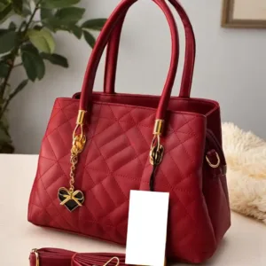 MAROON High-quality zippered sling handbag for women