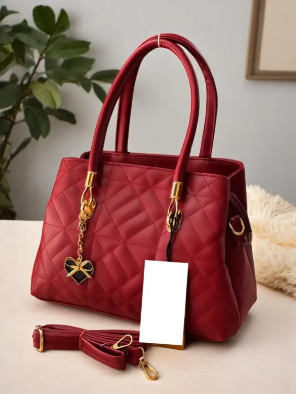 MAROON High-quality zippered sling handbag for women